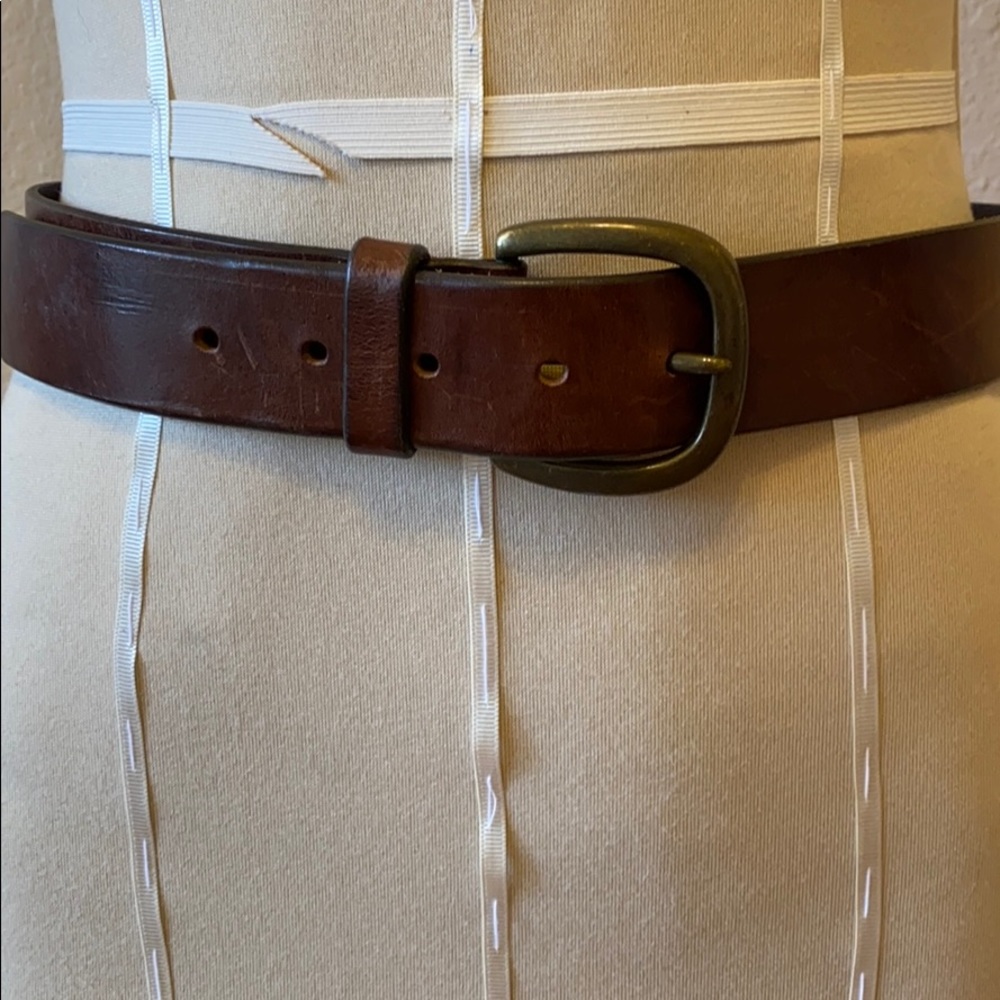 1 & 1/2” wide leather belt